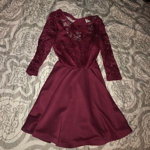 Maroon Dress